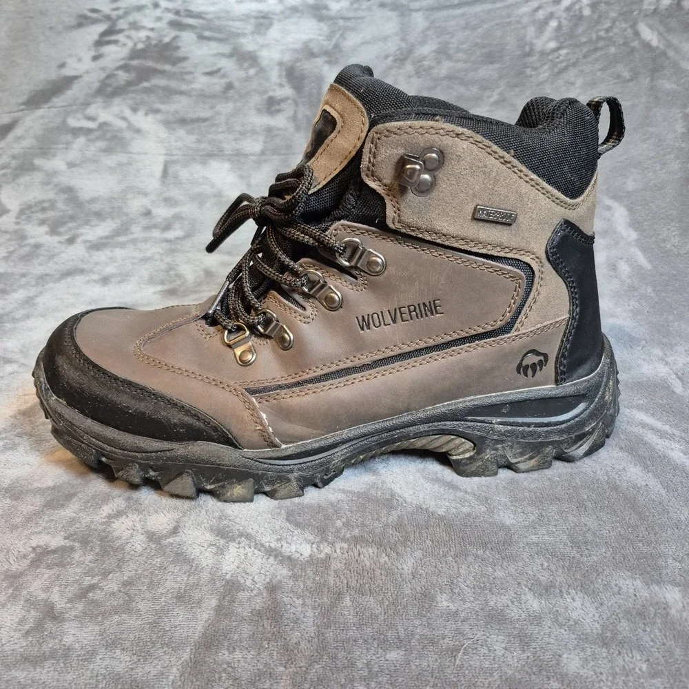 Wolverine Boots Mens 9.5 Brown Leather Spencer Waterproof 6